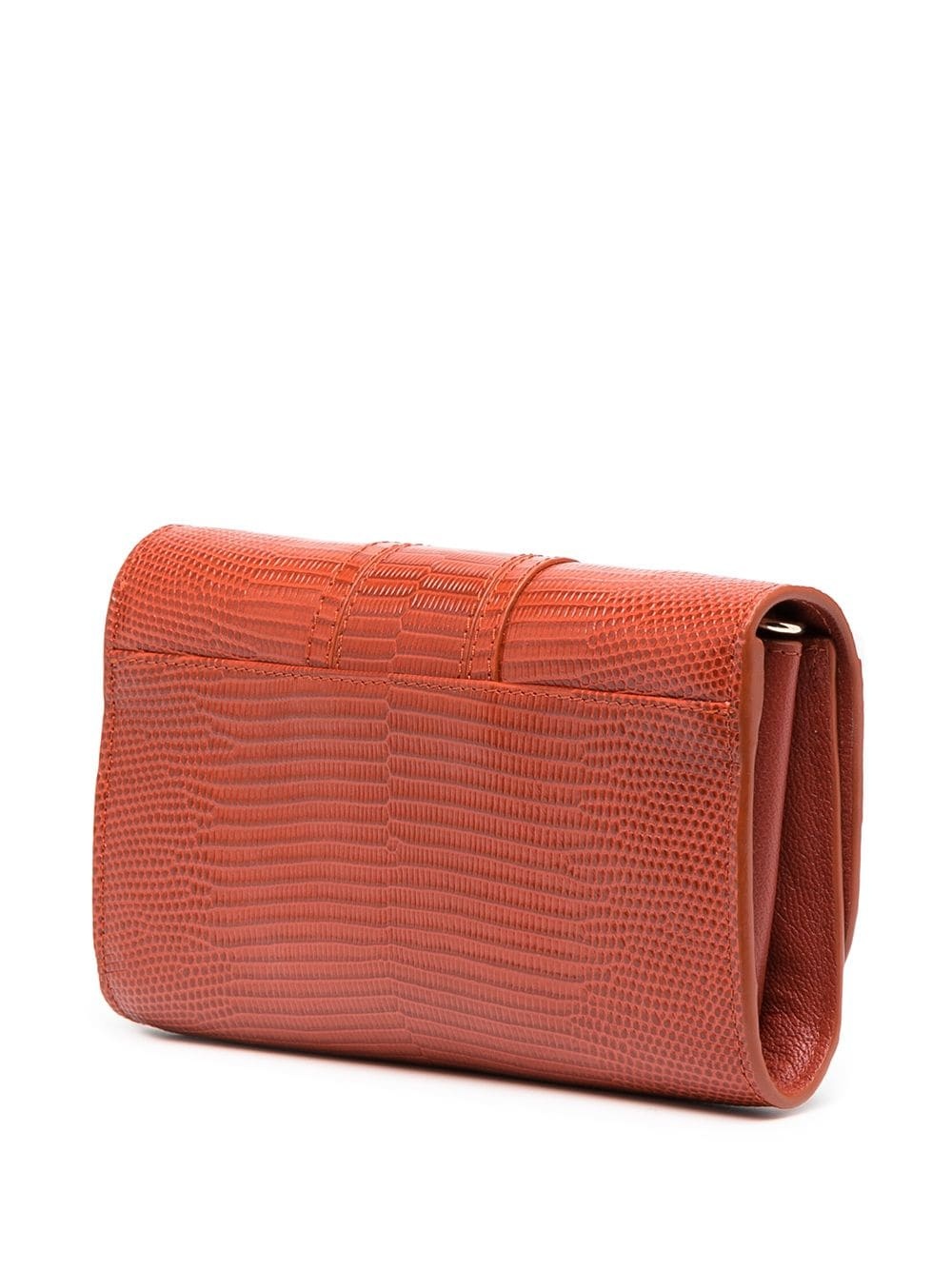 Hana snakeskin-effect clutch bag  - 3