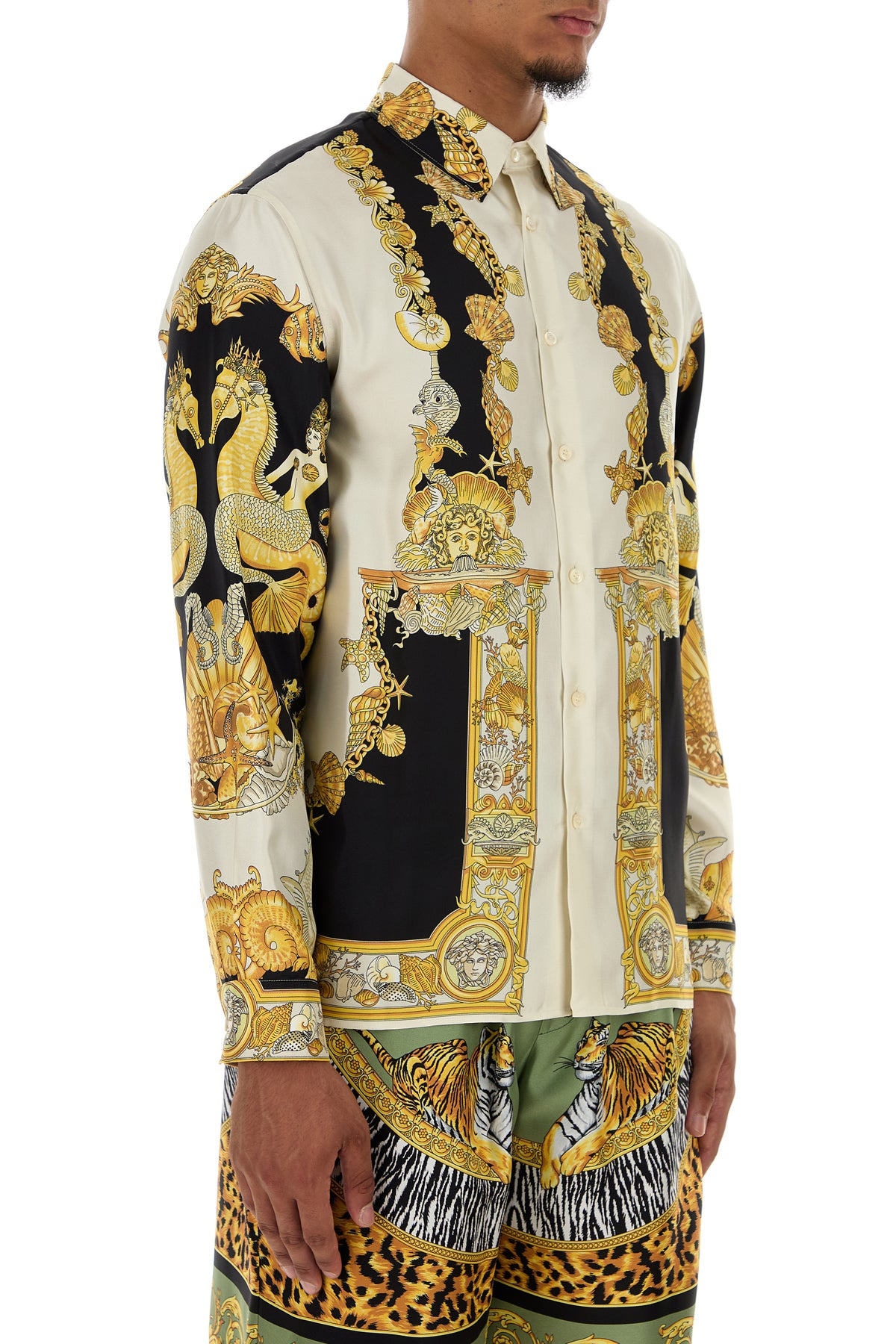 Printed silk shirt - 3