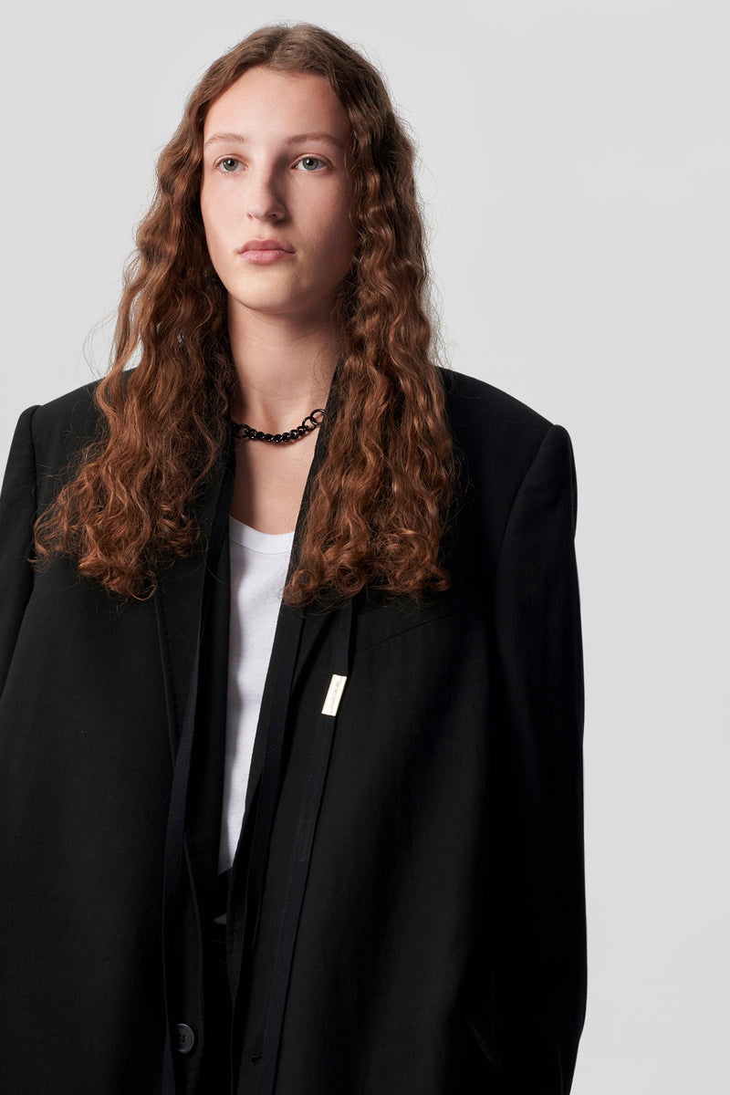 ジャケット・アウター ANN DEMEULEMEESTER DEN SLOUCHY JACKET 48 Agnes Slouchy Jacket – Ann Demeulemeester