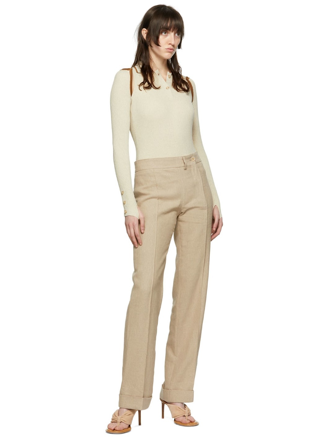 Beige 'Le Body Cielo' Bodysuit - 5