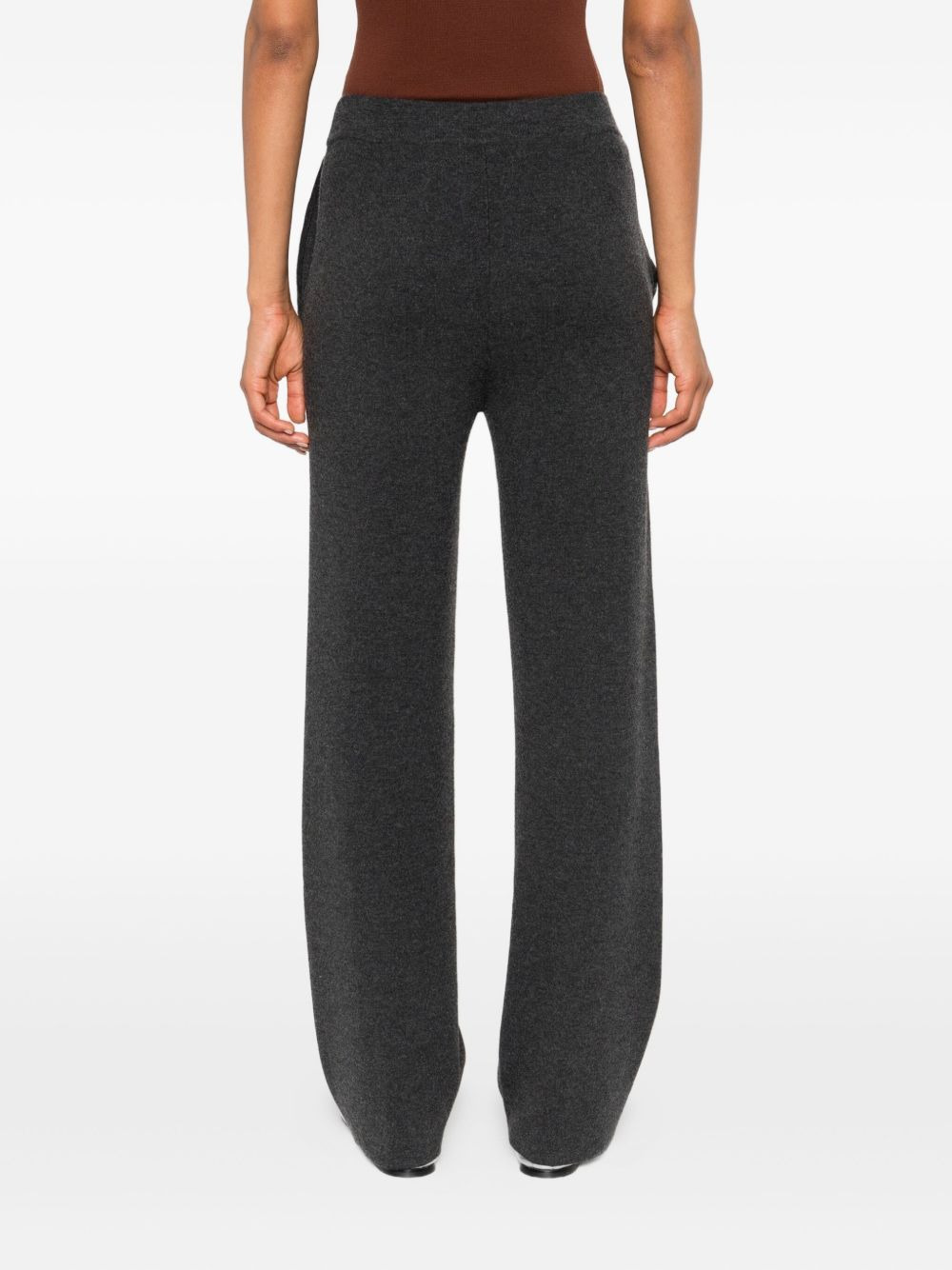 flat-front side-pocket trousers - 4