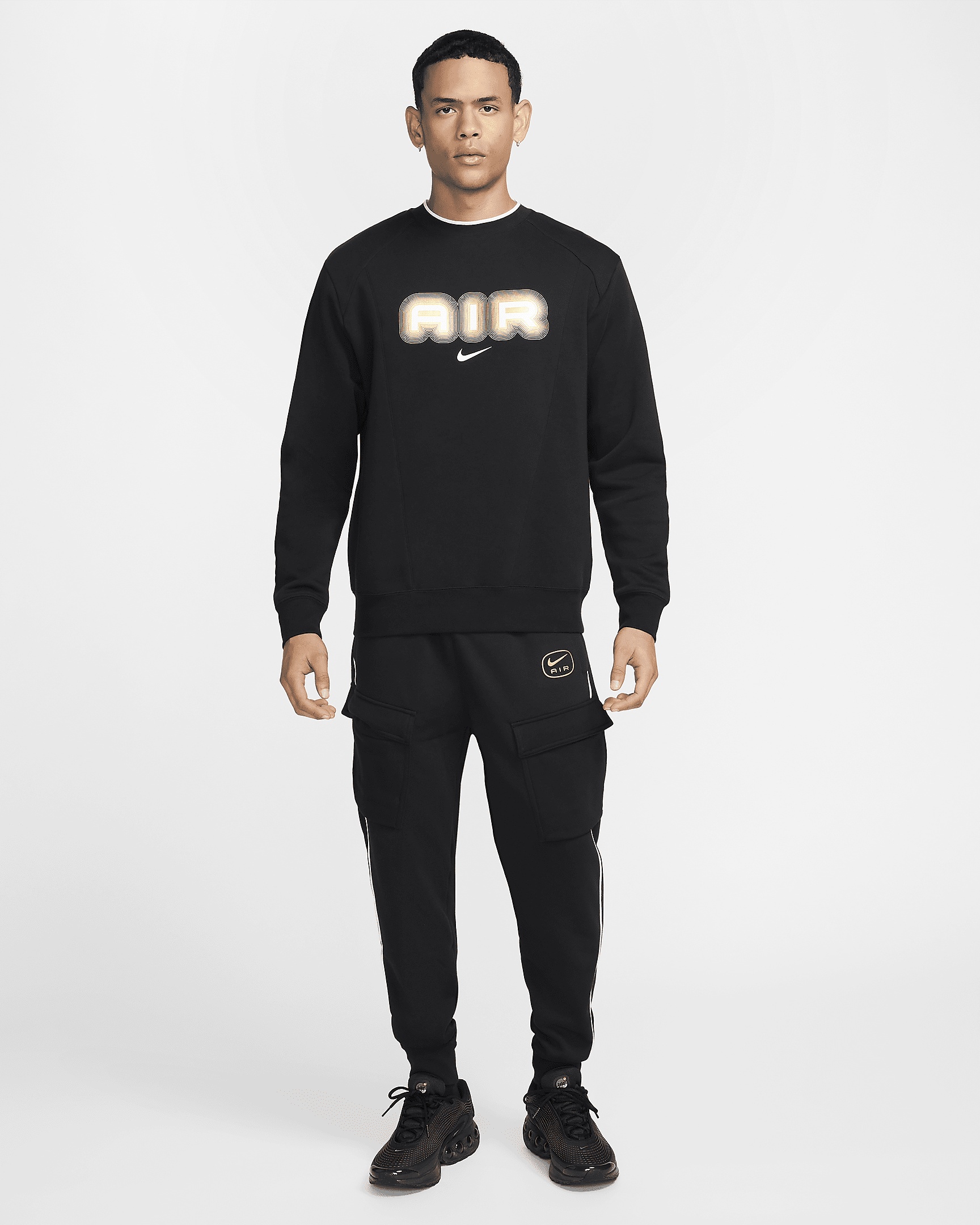 Nike Air Men's Fleece Crew-Neck Sweatshirt - 4