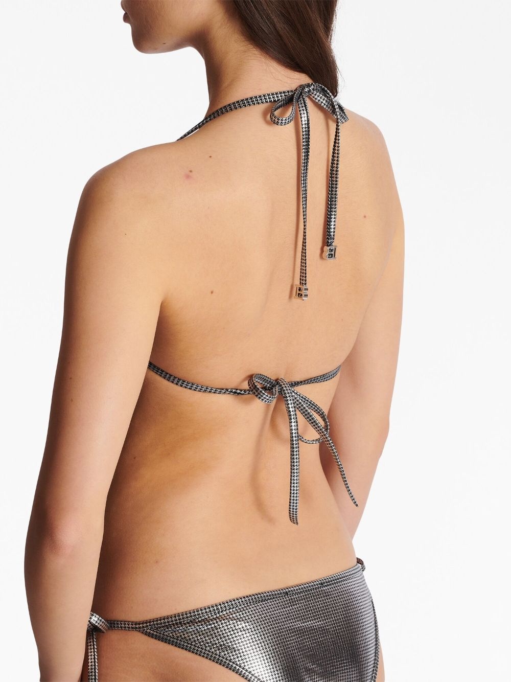 metallic-finish bikini set - 6