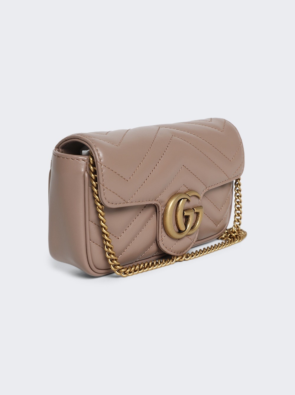 GG Marmont Leather Super Mini Bag Rose - 2