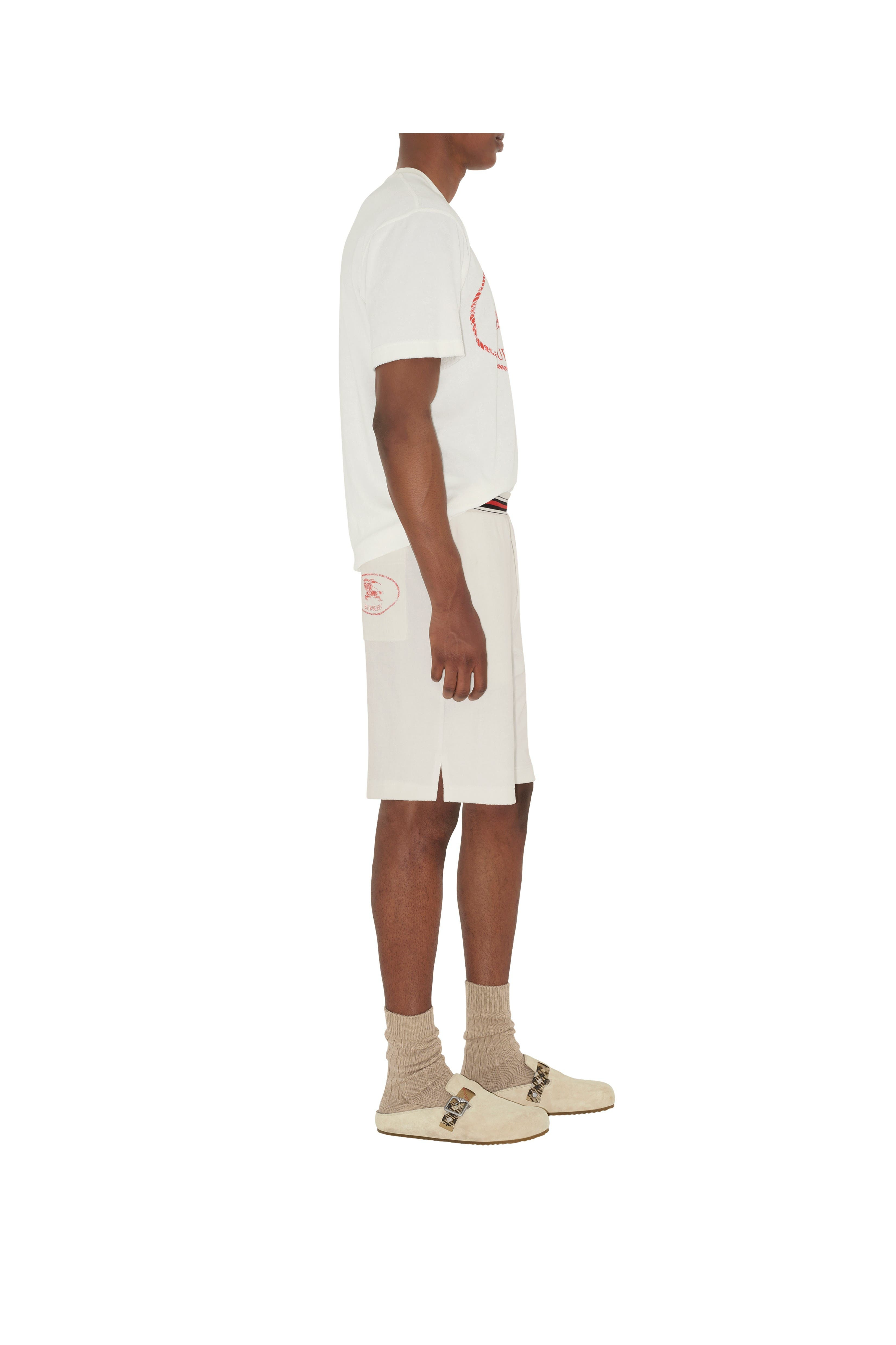 burberry Towelling Shorts in Chalk White at Nordstrom - 3