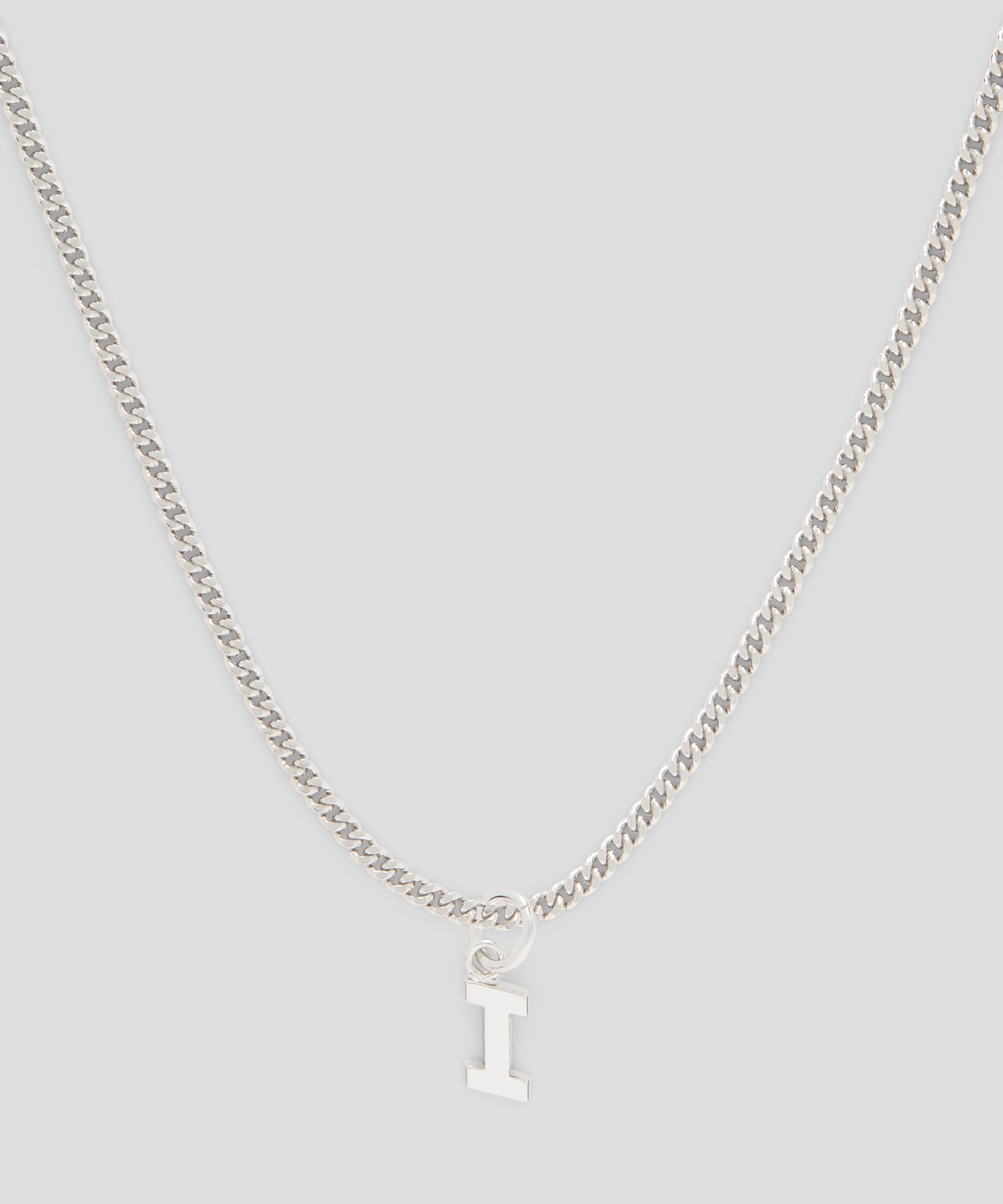 Brass letter I charm - 2