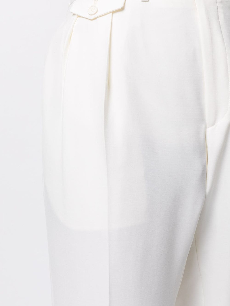 double-pleat high-waisted trousers 5