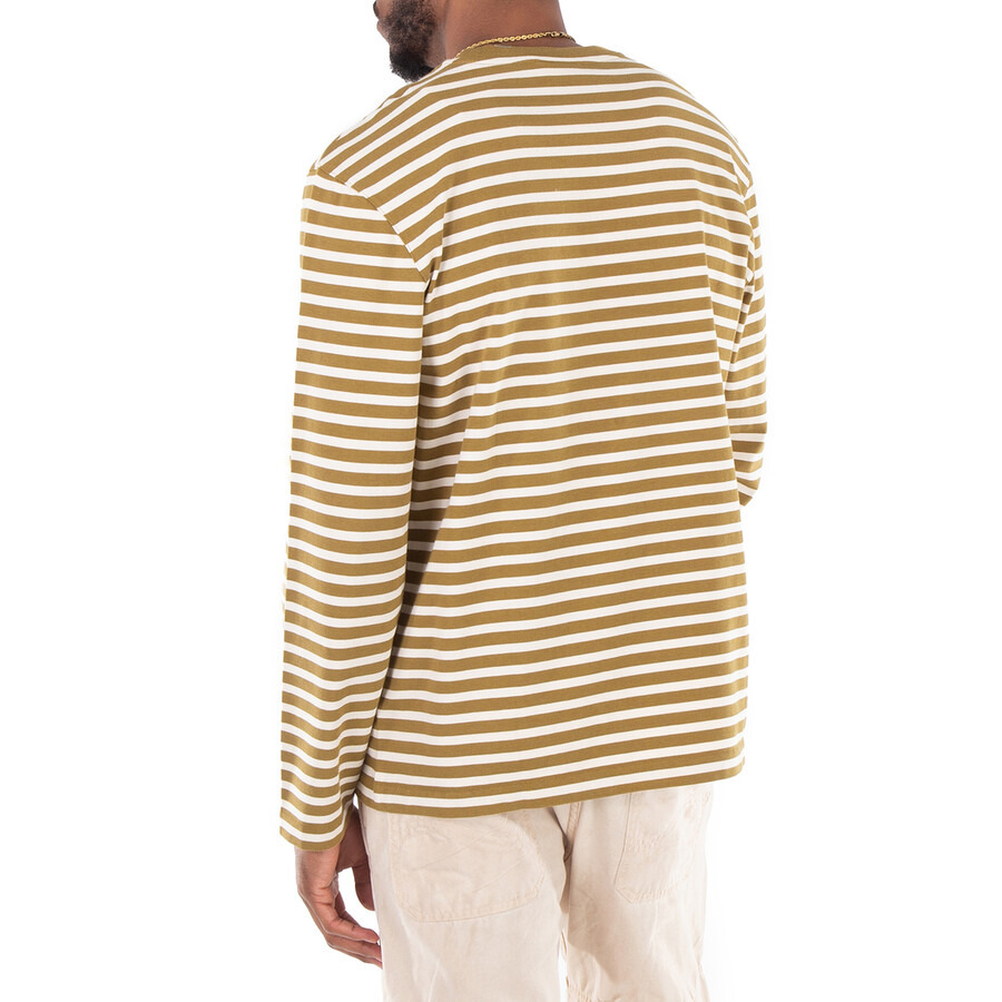 Maison Kitsune Striped Fox Head Patch T-Shirt - 4