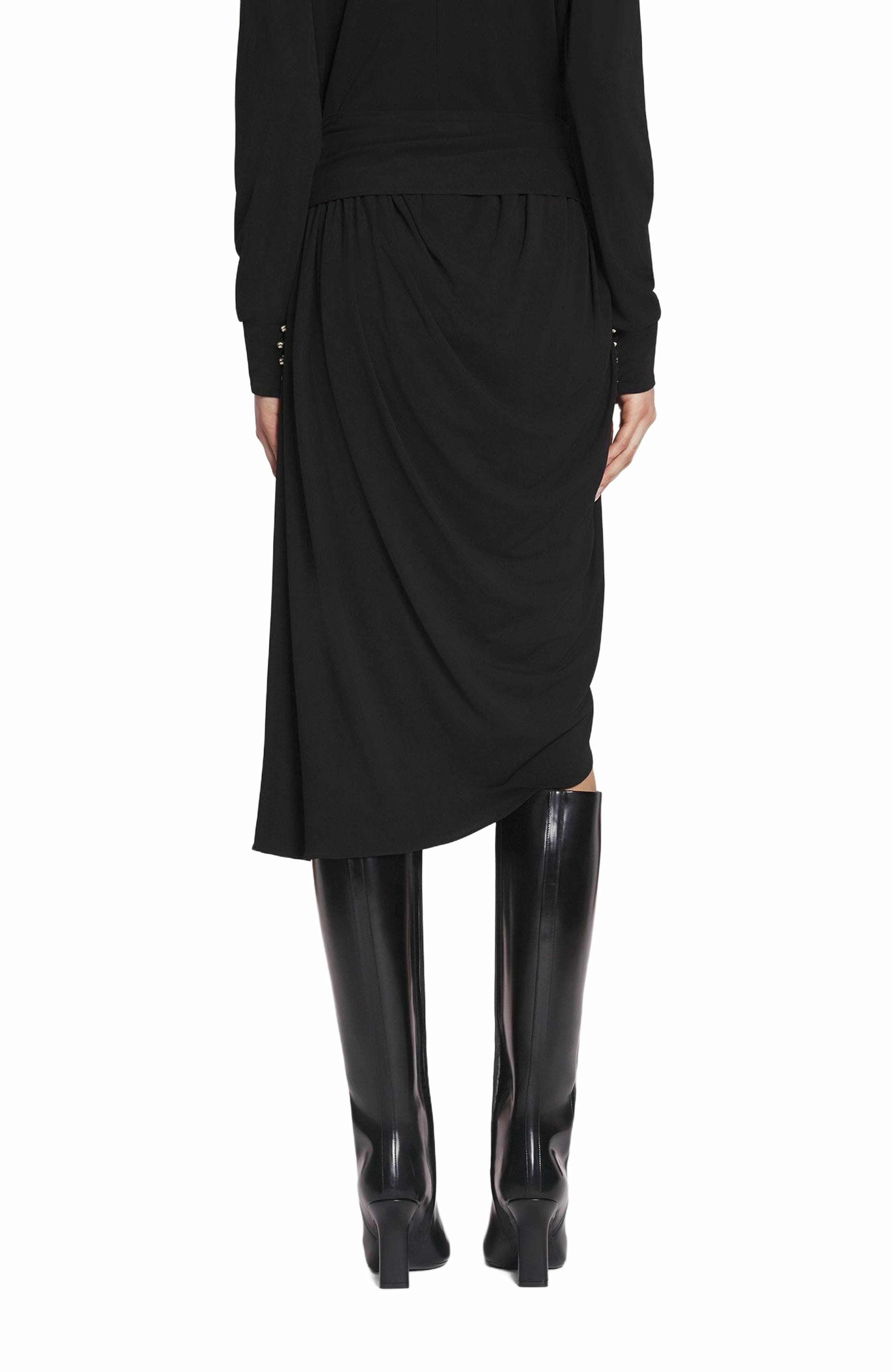 Lanvin MÉLODIE WRAP SKIRT in Black at Nordstrom - 4