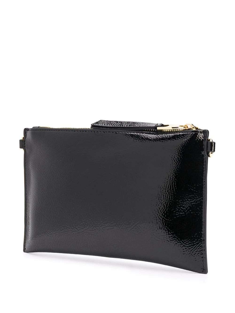 logo embossed clutch bag - 3