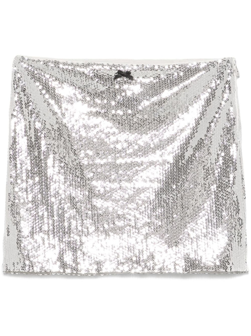 sequinned mini skirt 1