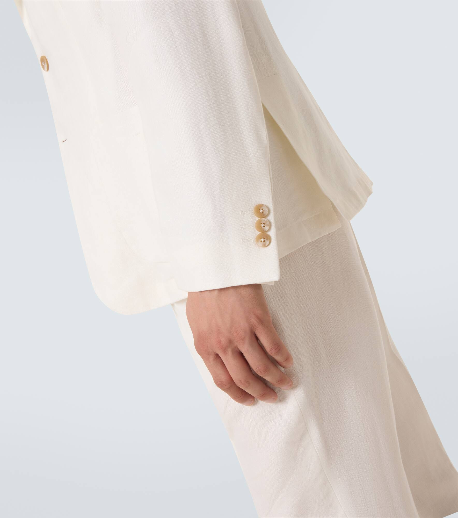 Affonso linen straight pants - 7