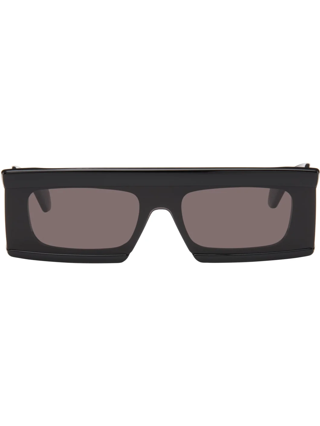 Black Rectangular Mask Sunglasses - 1
