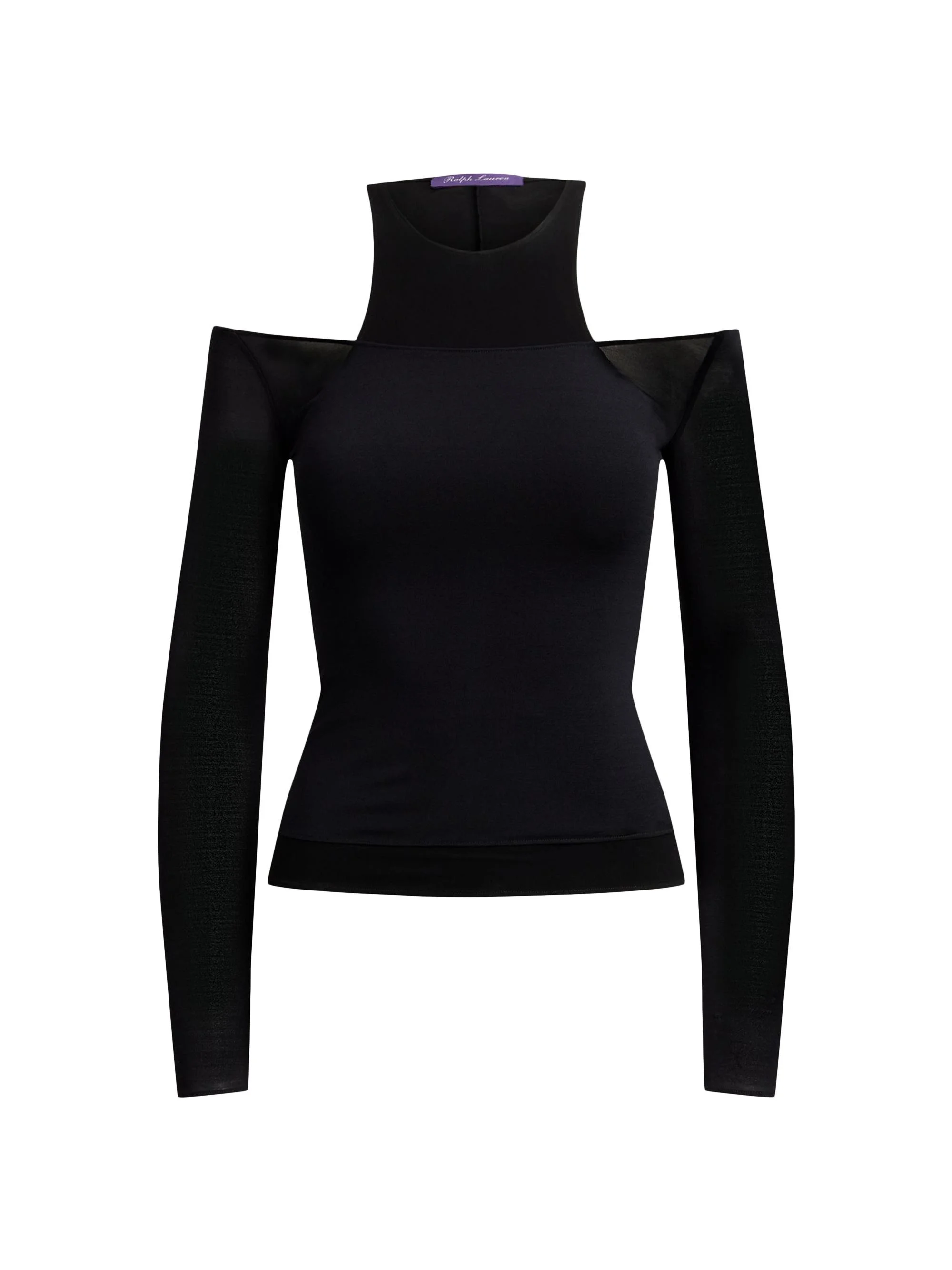 Women's Maxine Layered Jersey Top - Black - 1