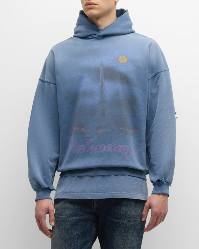 Men's Paris Moon Faded 까마귀 3