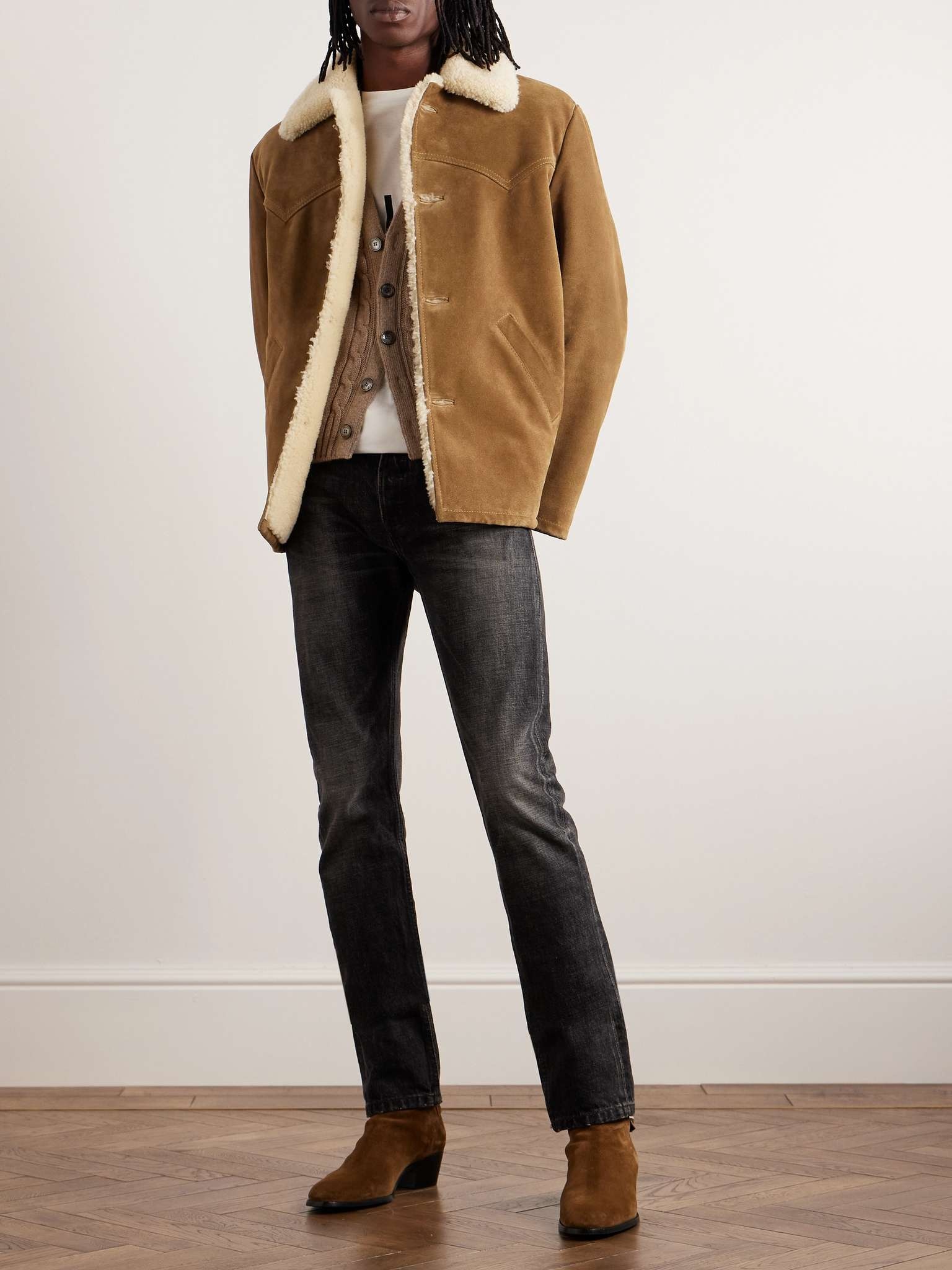 Celine shearling coat hotsell