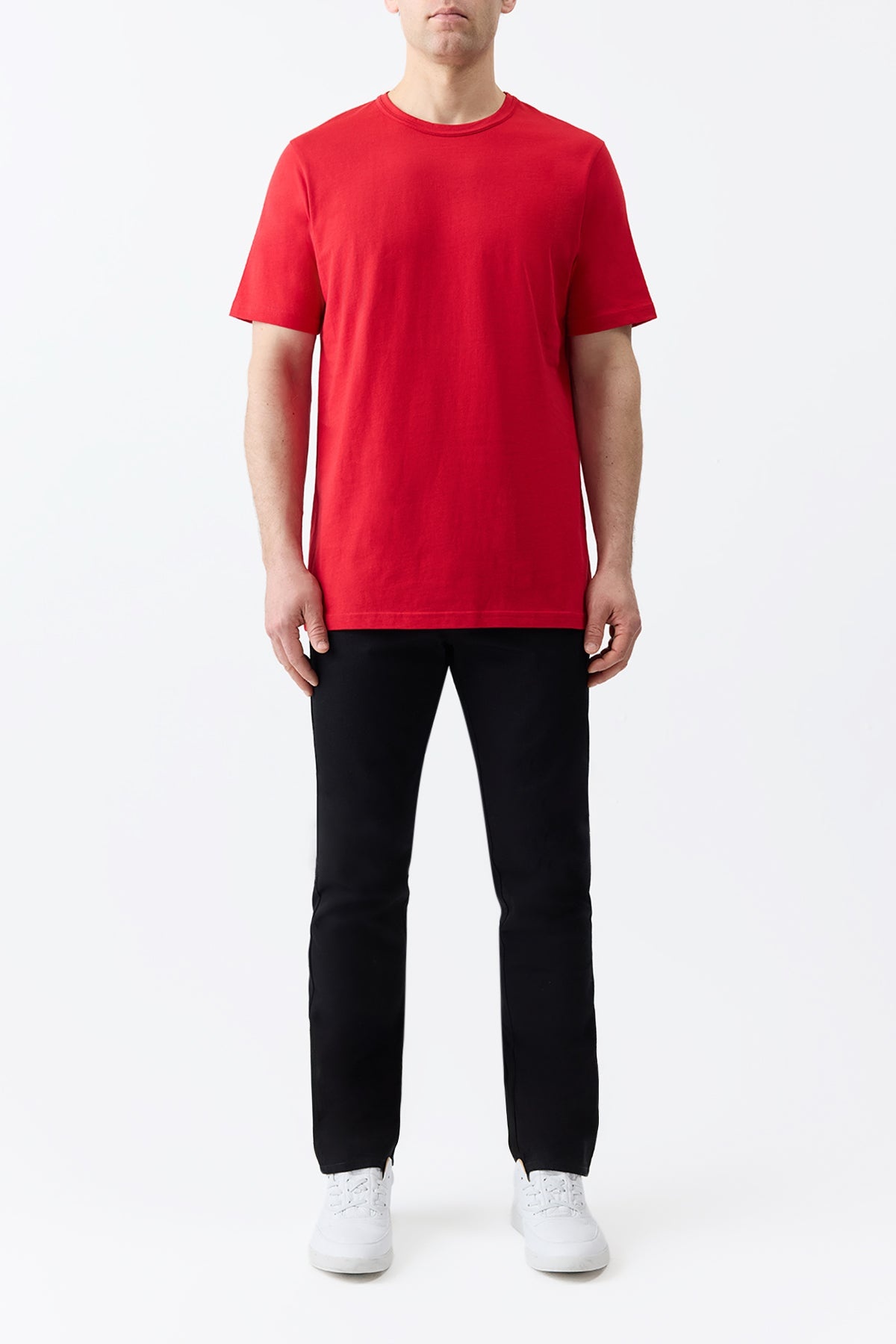 Bandeira T-shirt in Scarlet Red Organic Cotton - 3