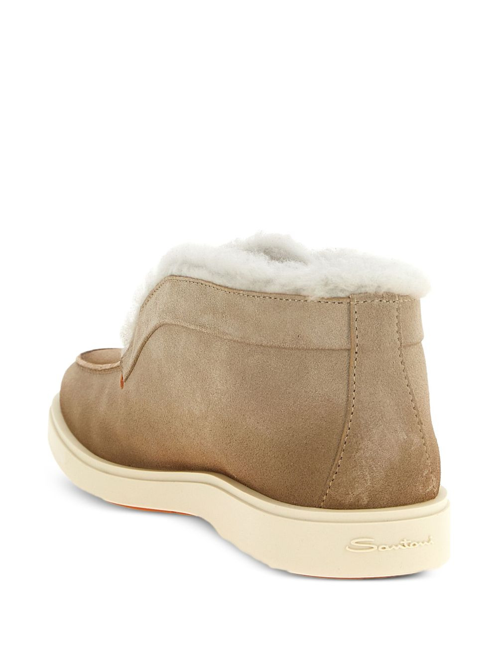 suede slip-on boots - 3