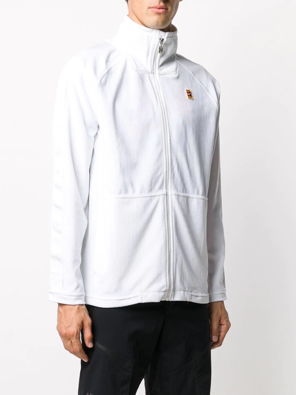 embroidered logo track jacket - 3