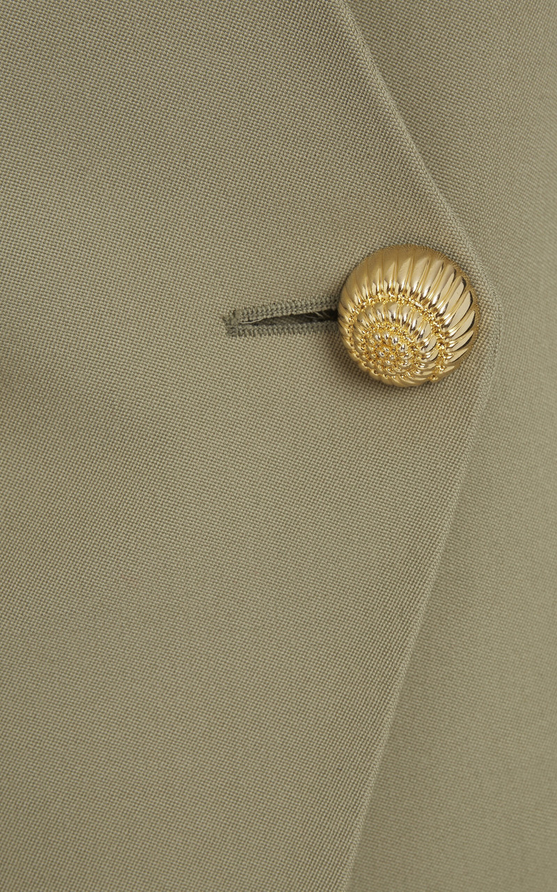 Tailored Grain Du Poudre Wool Vest green 5