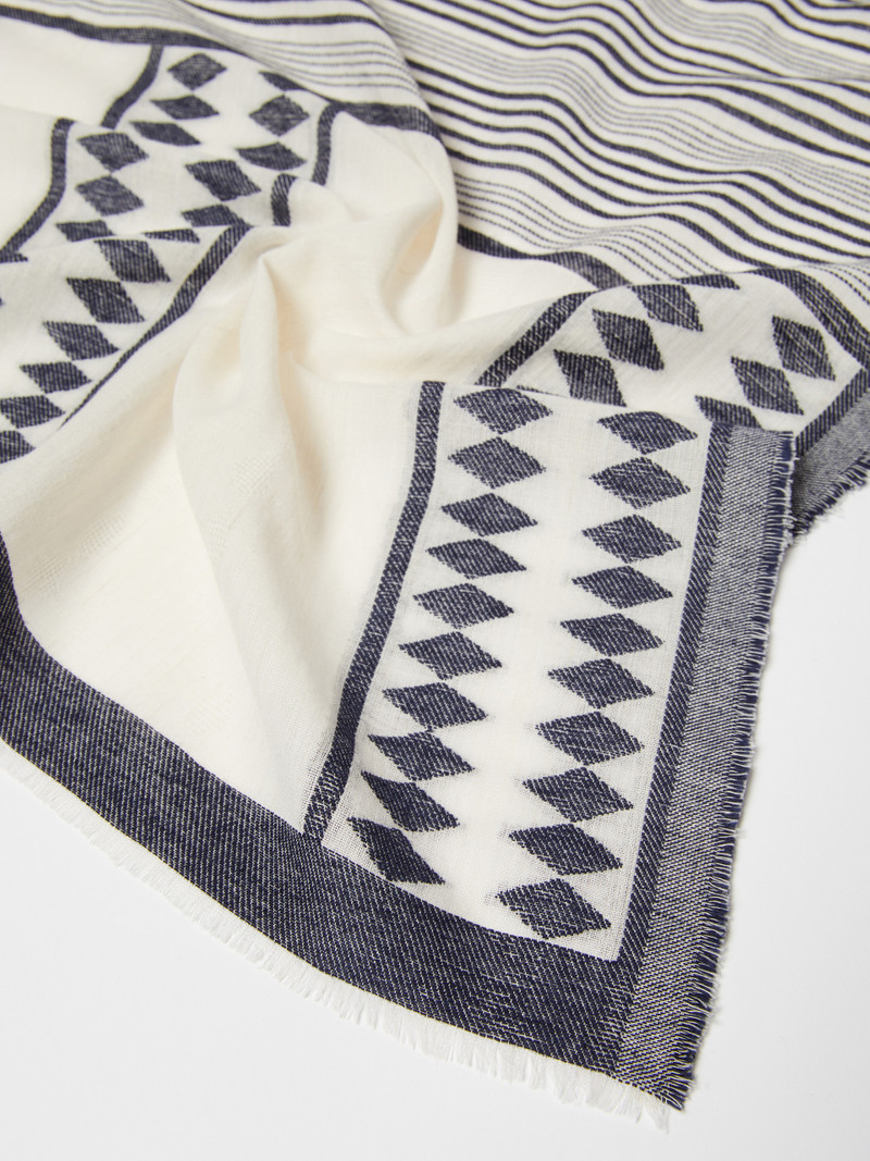 MIRTO Fil coupé jacquard stole 3