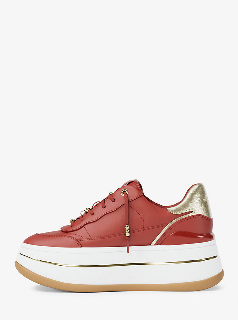 Hayes Embellished Leather Platform Sneaker 4