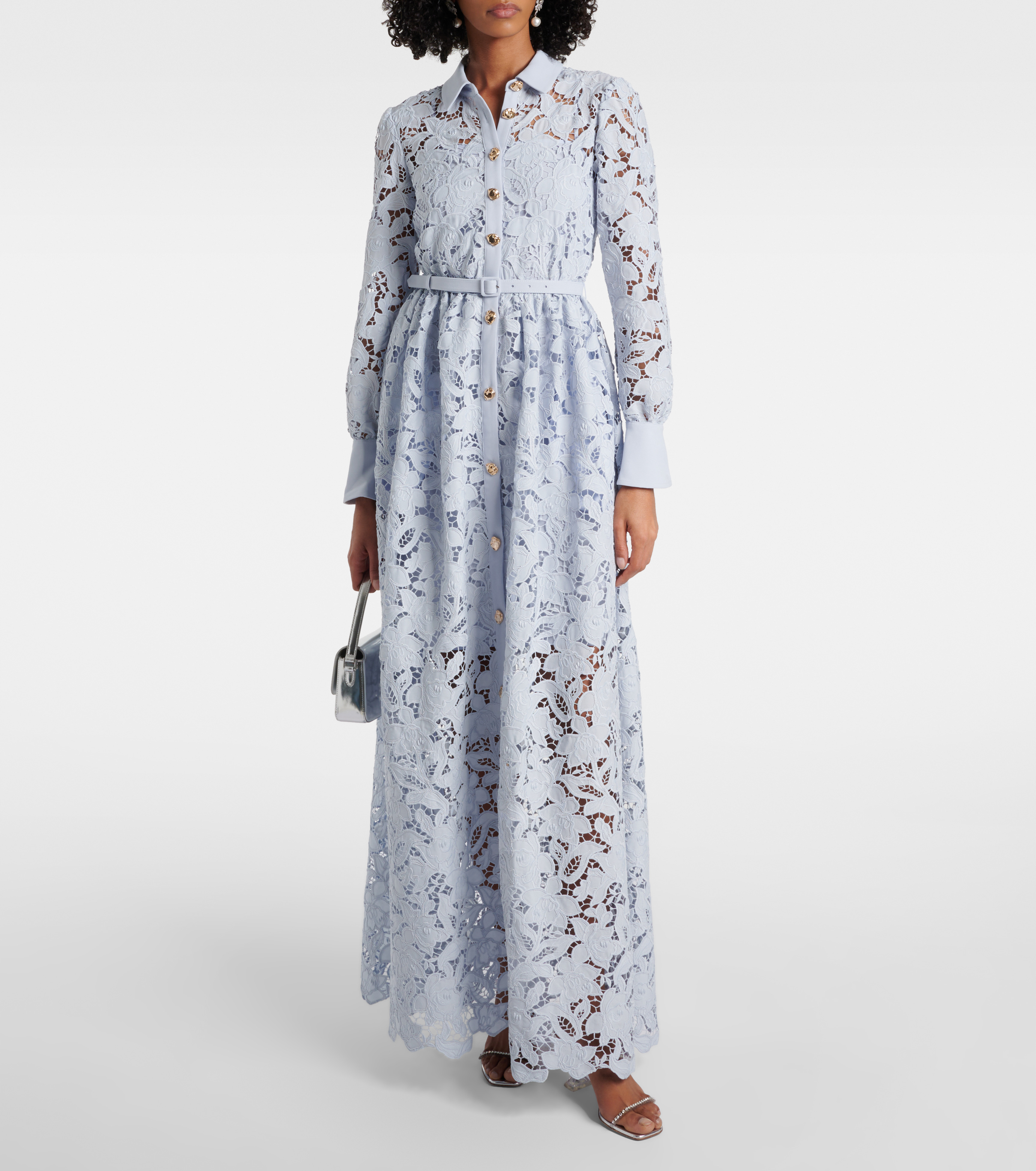 Lace-trimmed maxi dress - 2