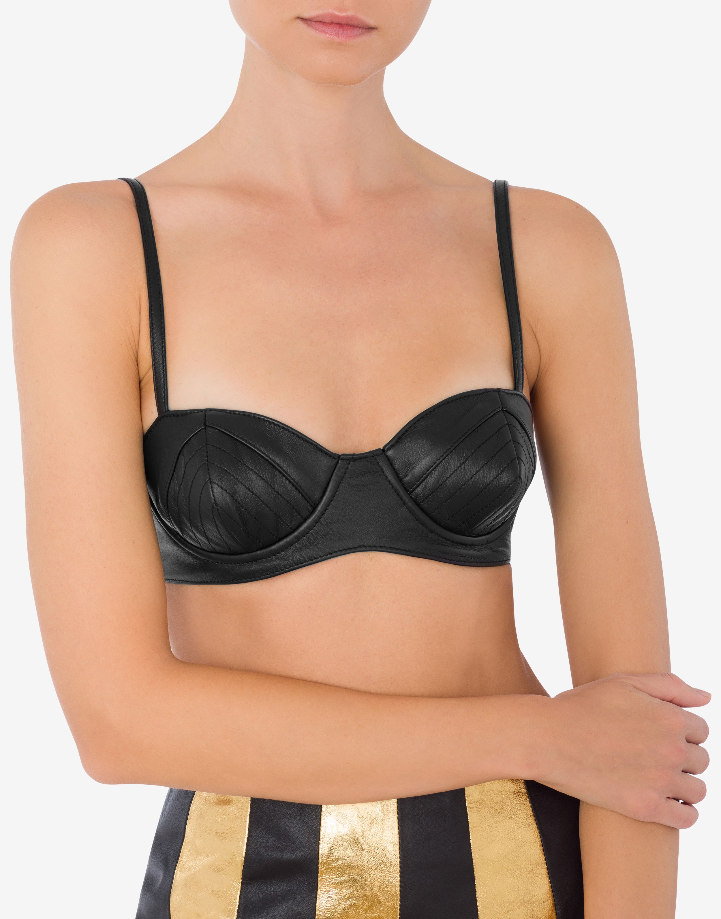 NAPPA LEATHER BRA - 4