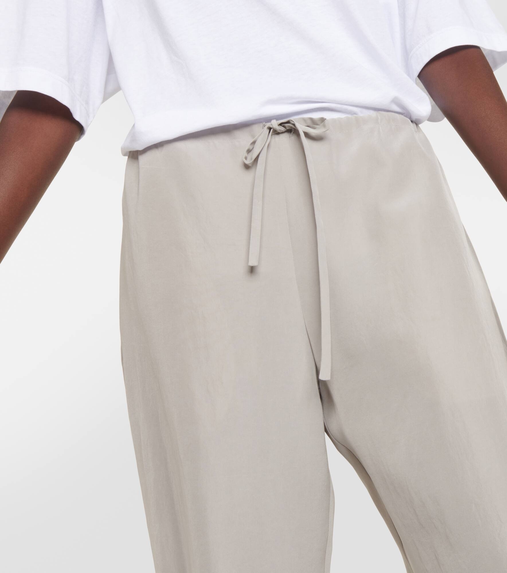 Jugi mid-rise silk wide-leg pants - 4
