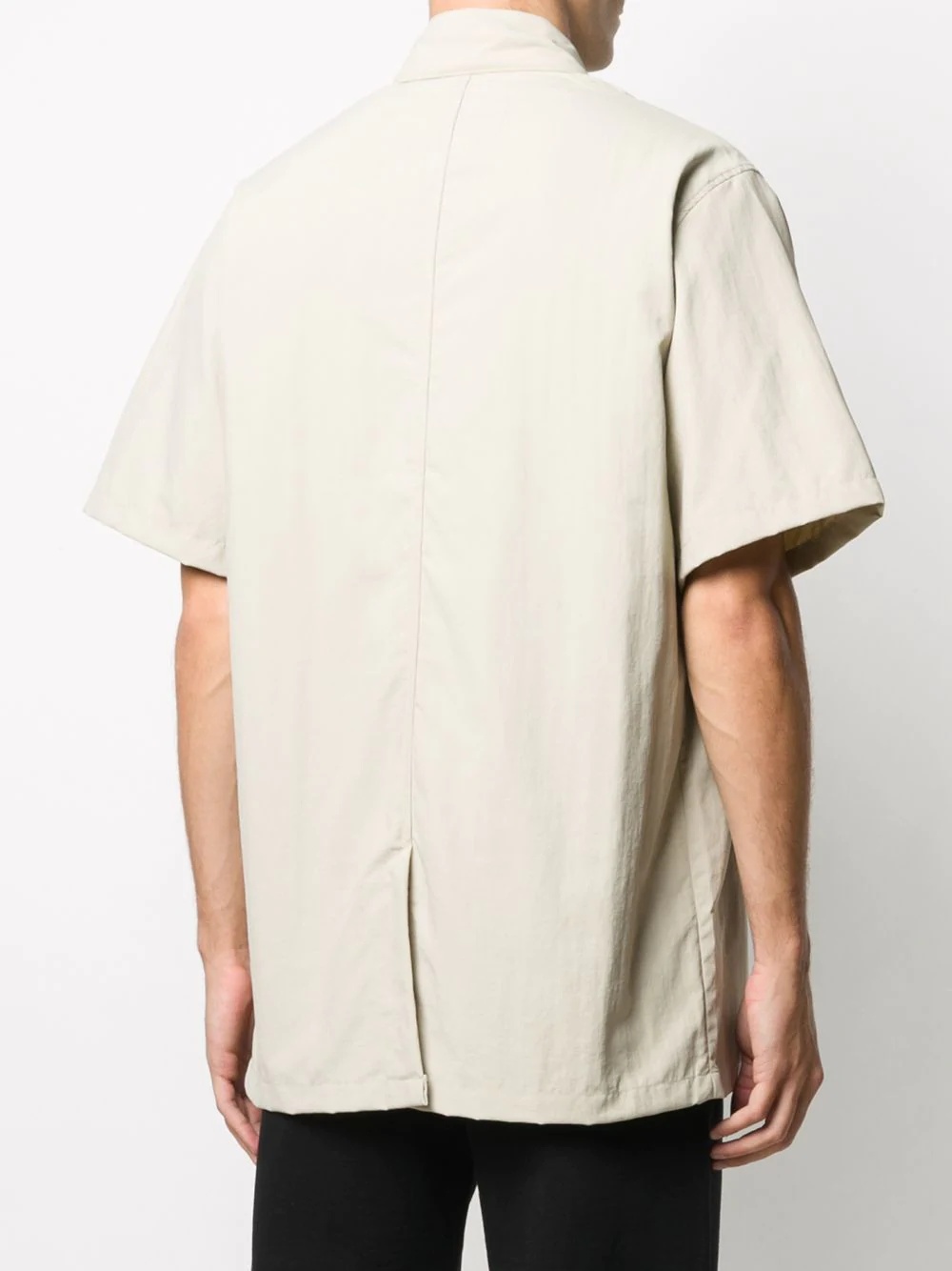 3D drawcord patch shirt - 4