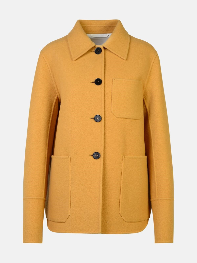 BEIGE VIRGIN WOOL JACKET - 1