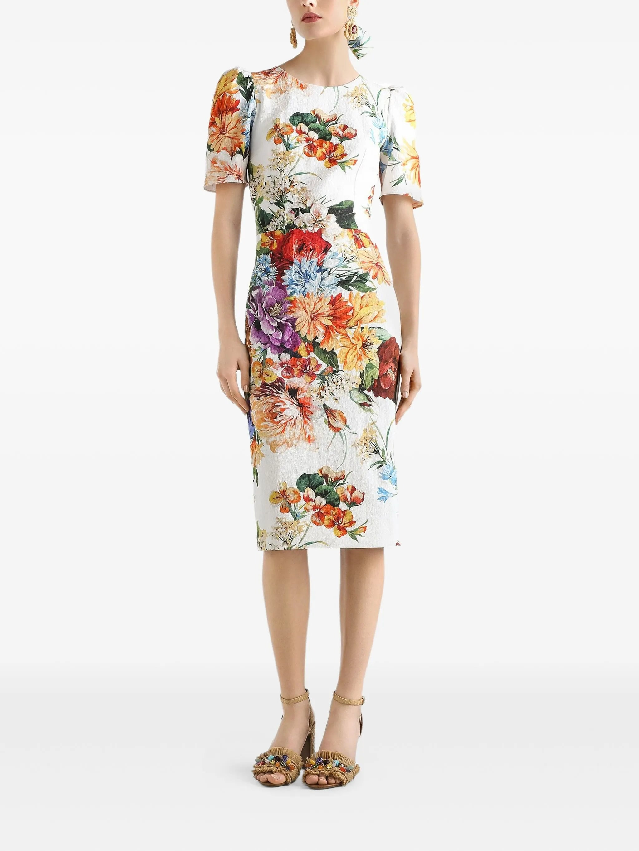 Dolce & Gabbana Floral-print Midi Dress - 5