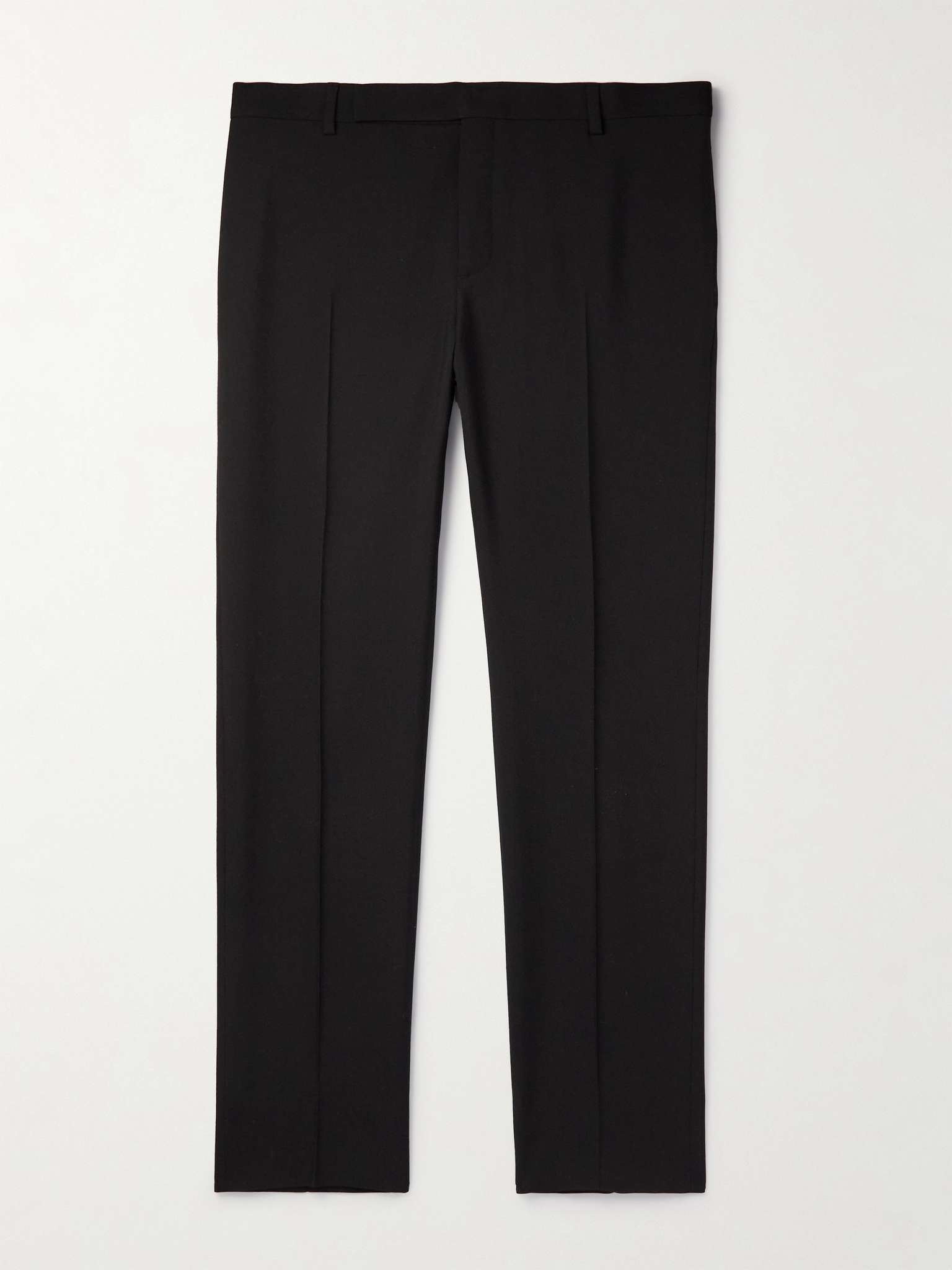 Straight-Leg Pleated Wool-Gabardine Trousers - 1