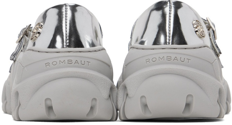 ROMBAUT SSENSE Exclusive Silver Boccaccio II MJ Ballerina Flats outlook