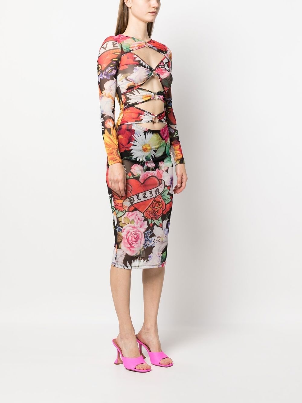 Love Flowers midi dress - 3