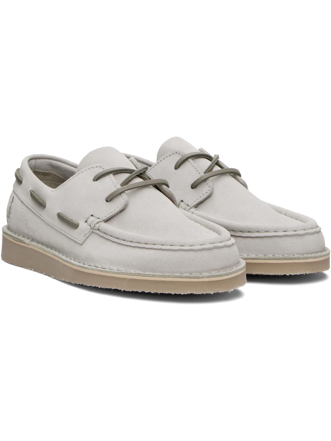 Taupe Meaden Suede Boat Shoes - 4