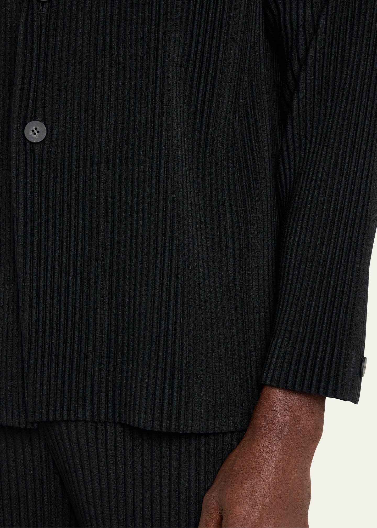 Men's Pleated Single-Button Sports Jacket - 5