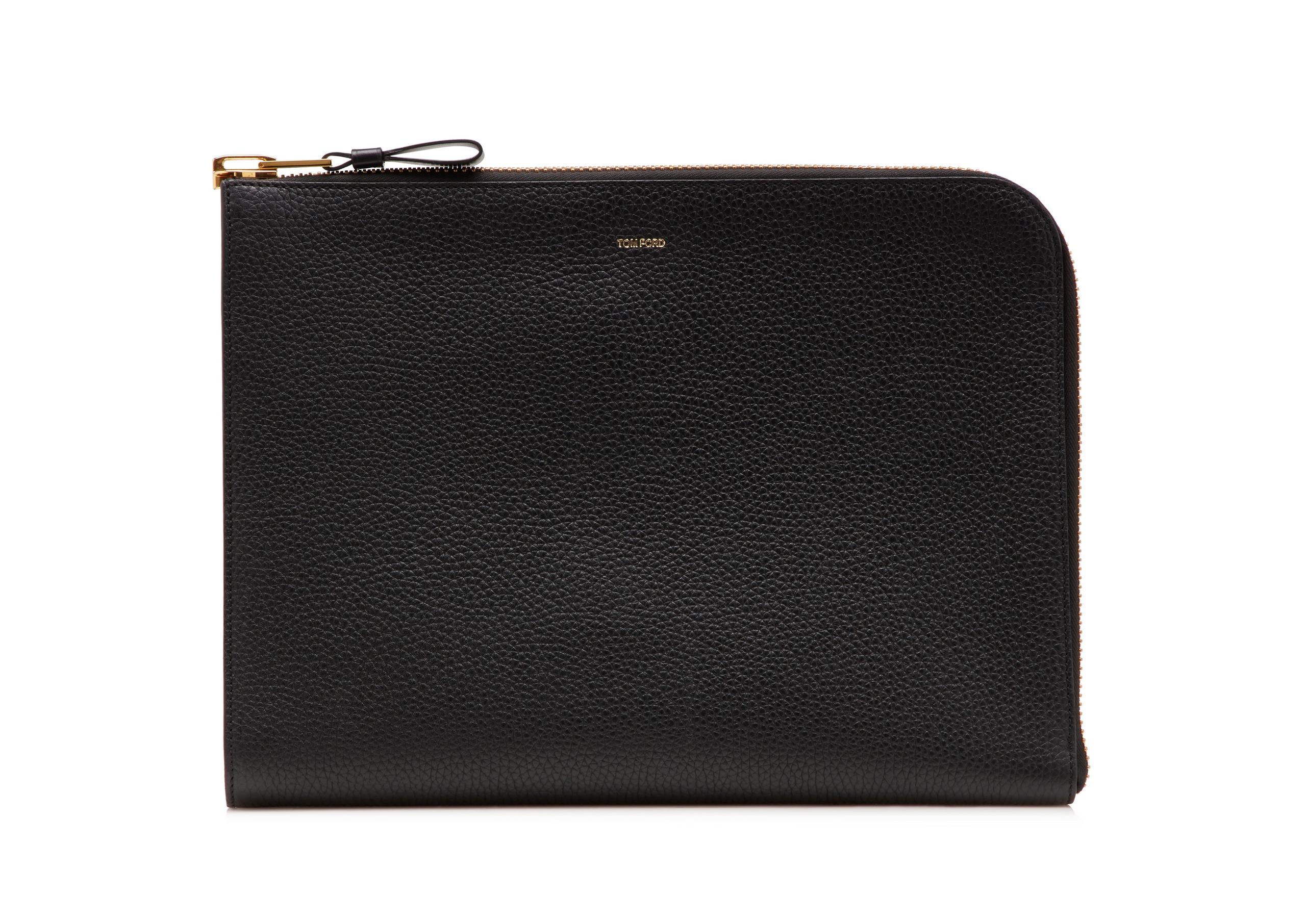 GRAIN LEATHER BUCKLEY ZIP PORTFOLIO - 1