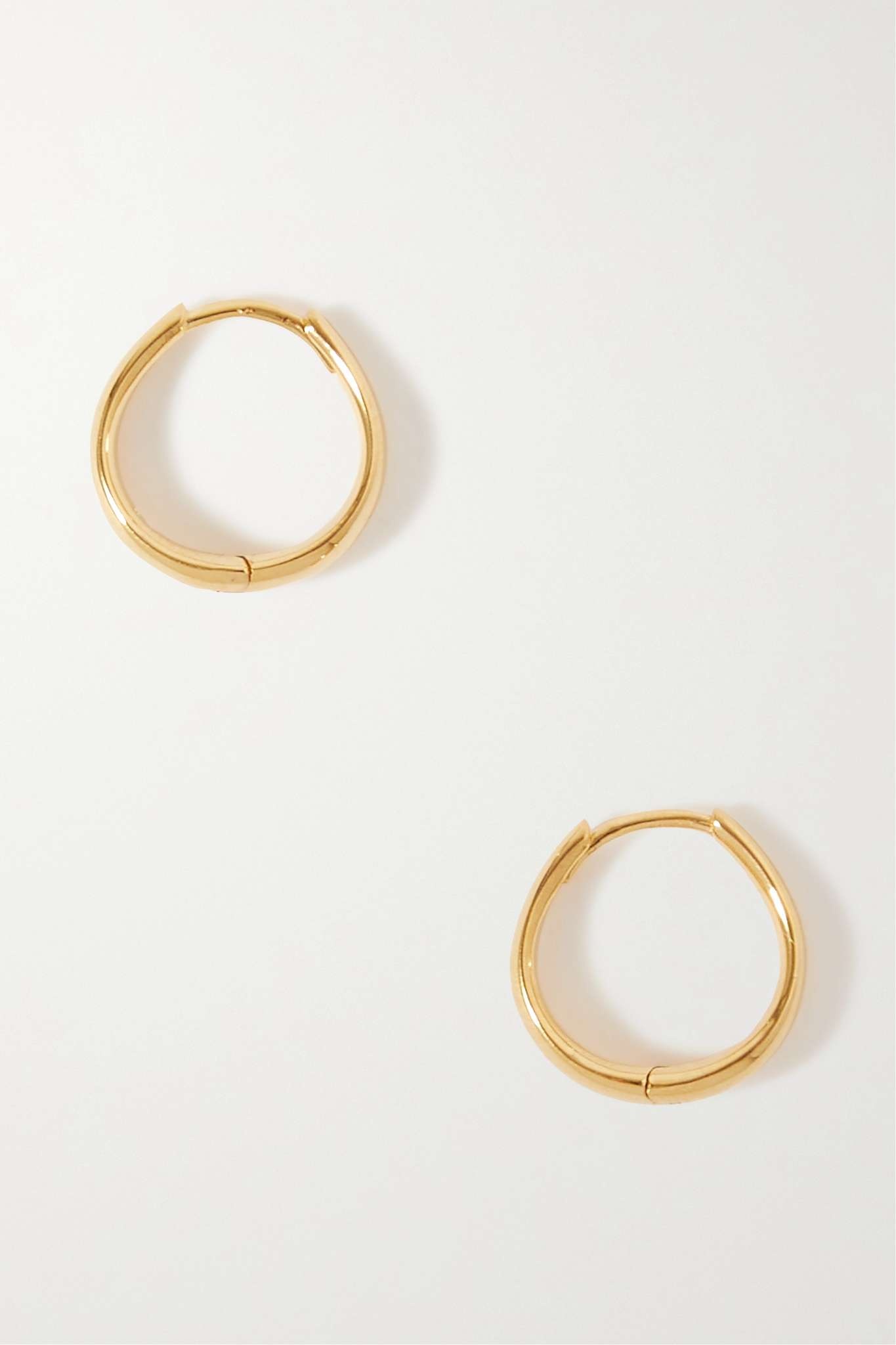 Intrinsic medium gold vermeil hoop earrings - 1