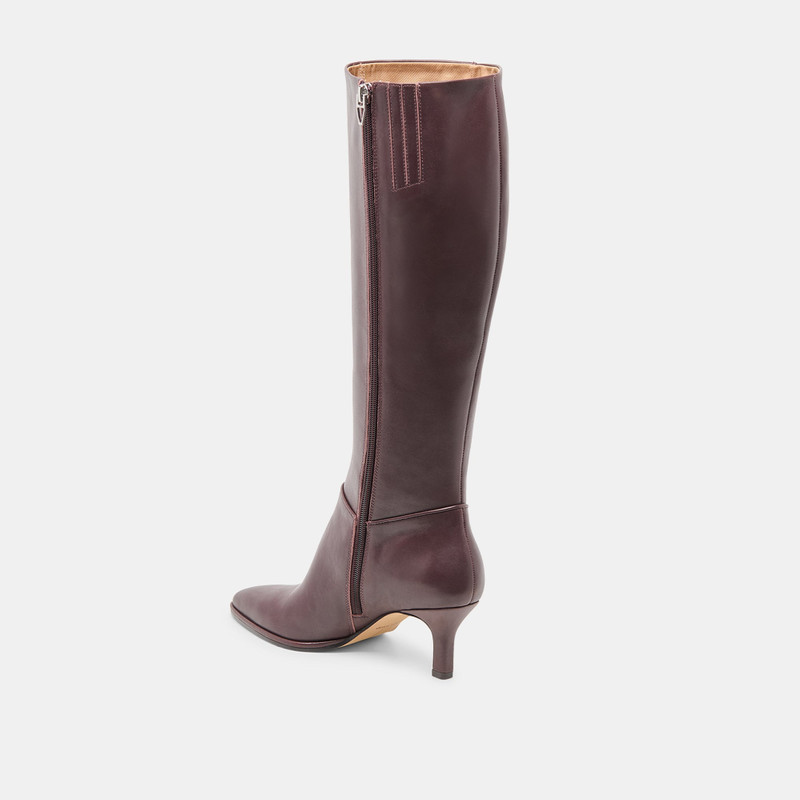 ALDY WIDE CALF BOOTS MULBERRY LEATHER 6