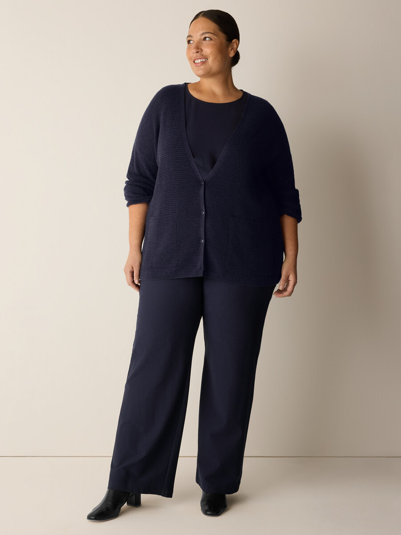 Peruvian Cotton Blend V-Neck Cardigan 6