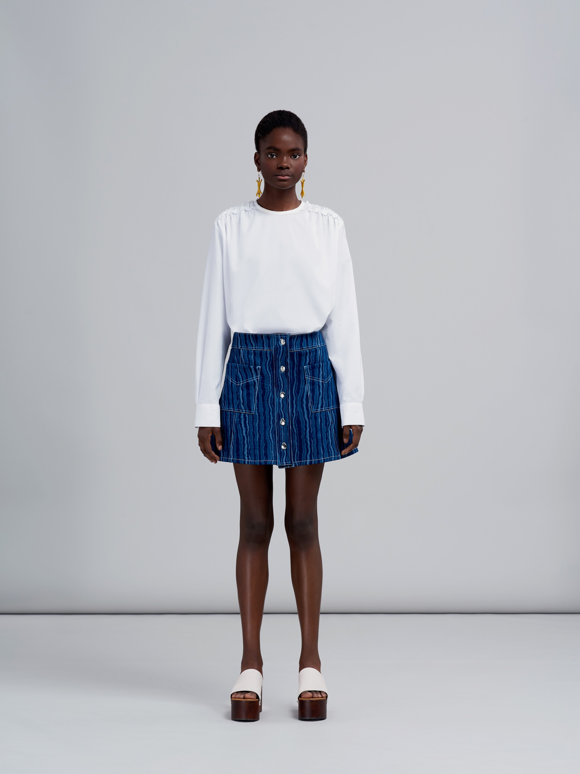 DEGRADÉ DENIM SKIRT - 2