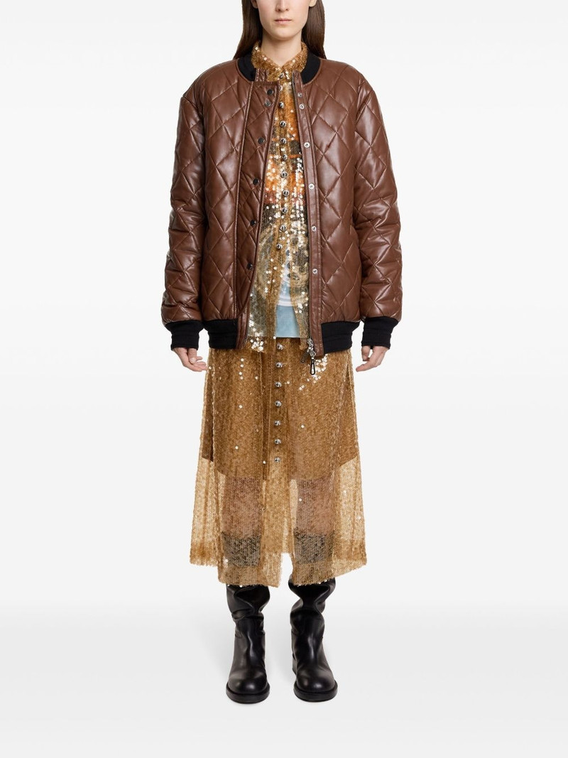 rabanne long quilted blouson outlook