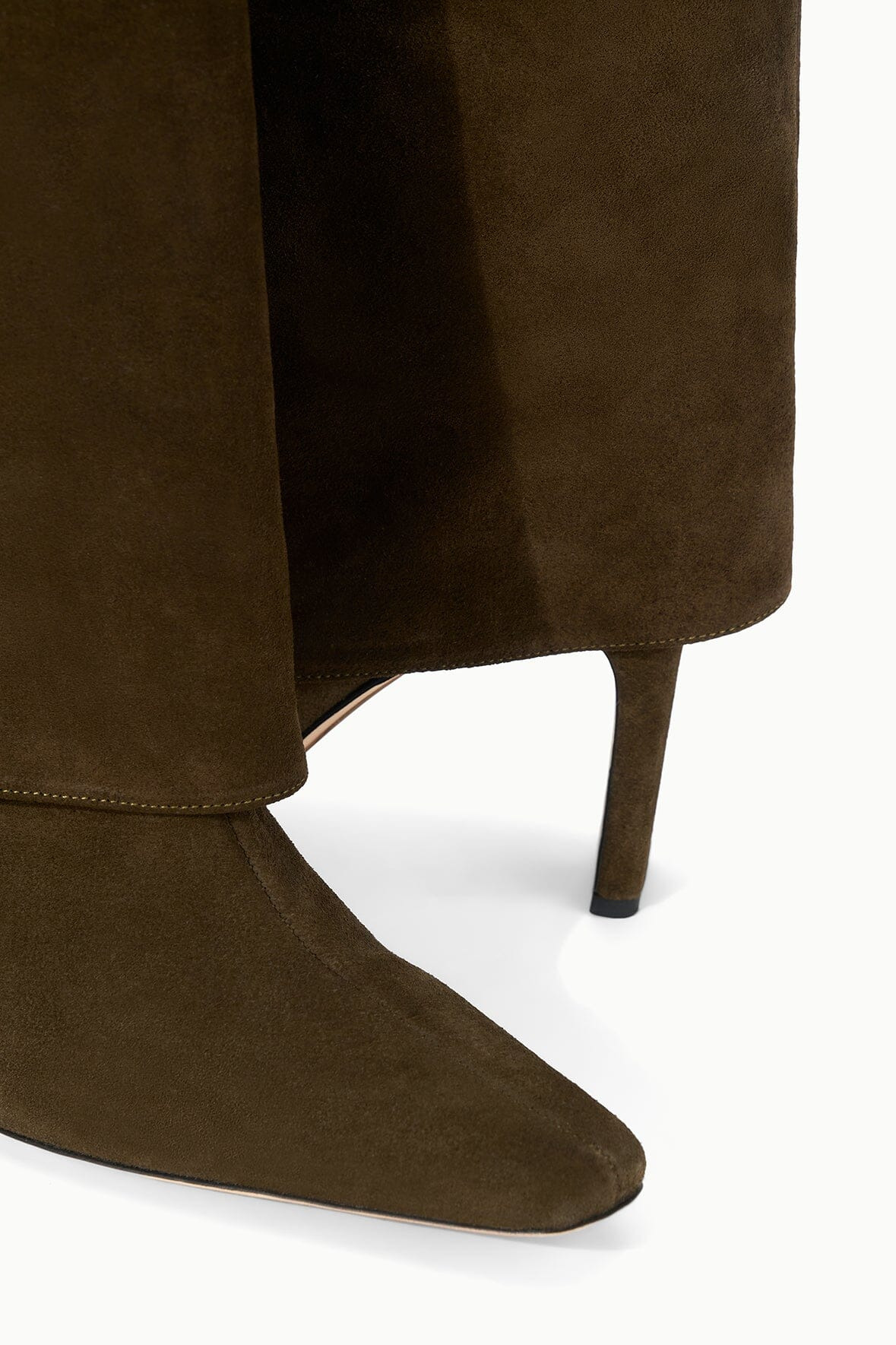 STAUD WALLY FOLDOVER HIGH HEEL BOOT TRUFFLE - 8