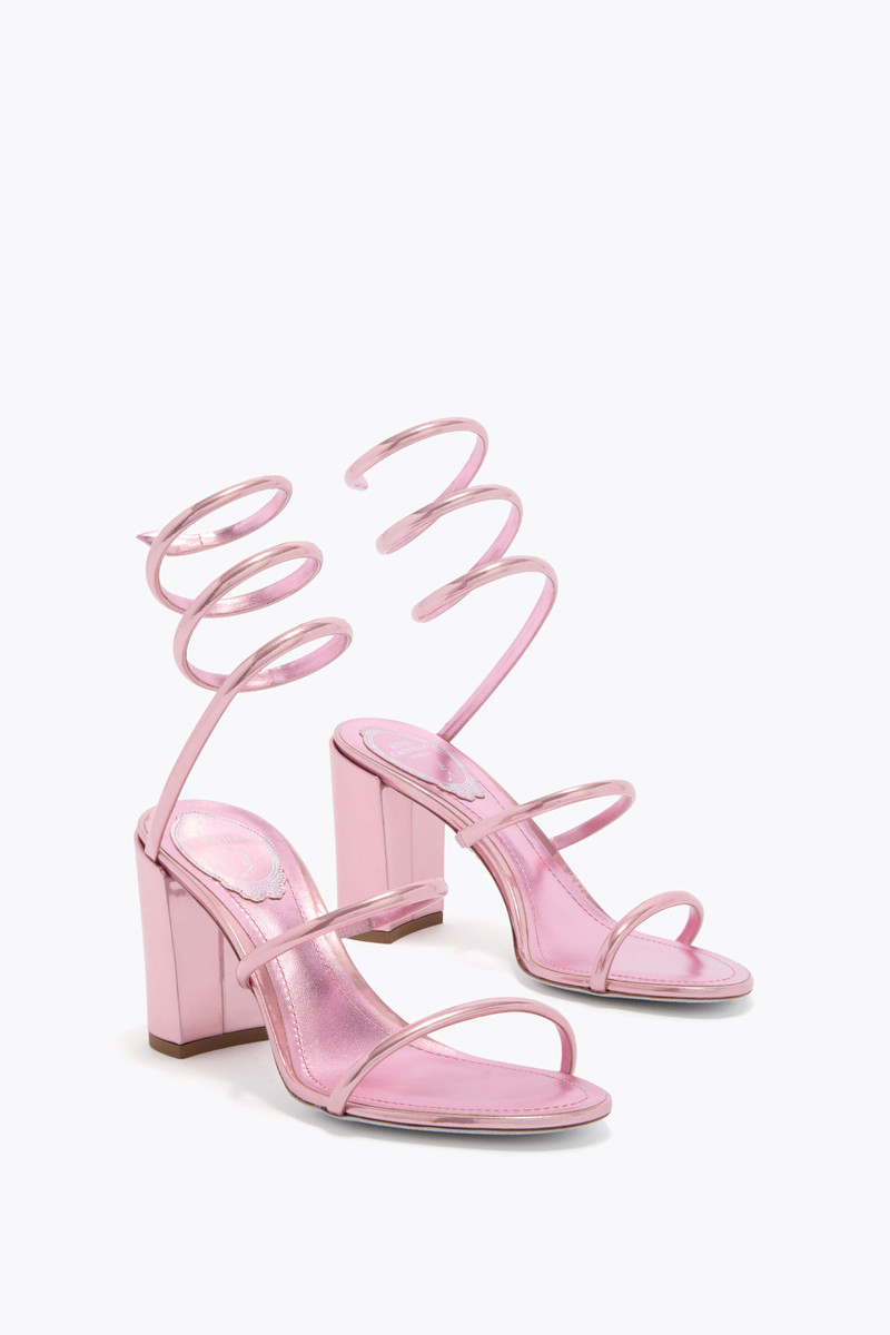 CLEO METALLIC PINK SANDAL 80 2