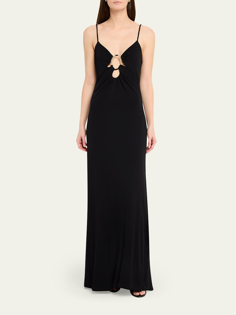 RAMY BROOK Chrissy Cutout Stretch Jersey Gown outlook