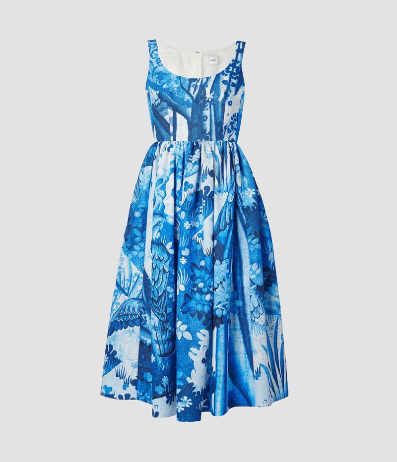 FIT AND FLARE MIDI DRESS - 1
