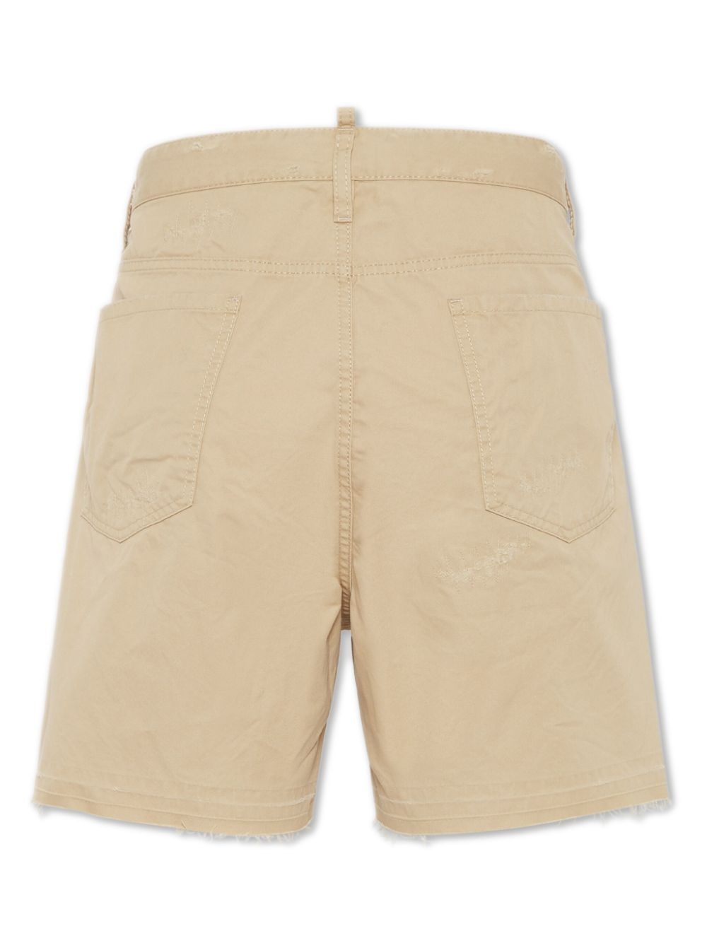 stitched cotton shorts - 2