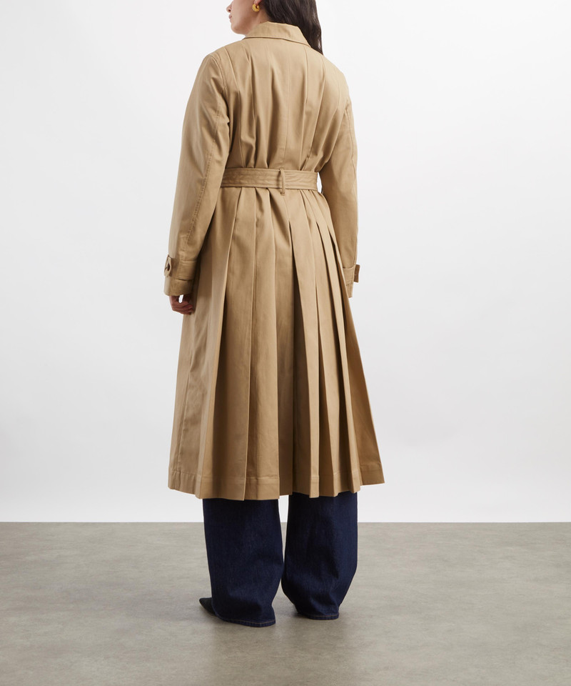 Sofia Pleated Trench Coat 4