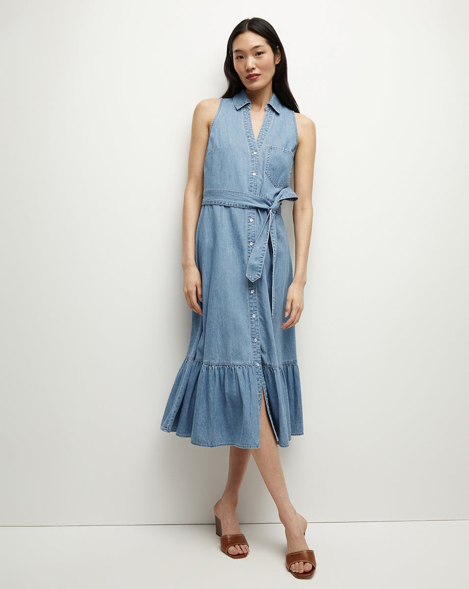 EDWINA DENIM SHIRTDRESS - 4